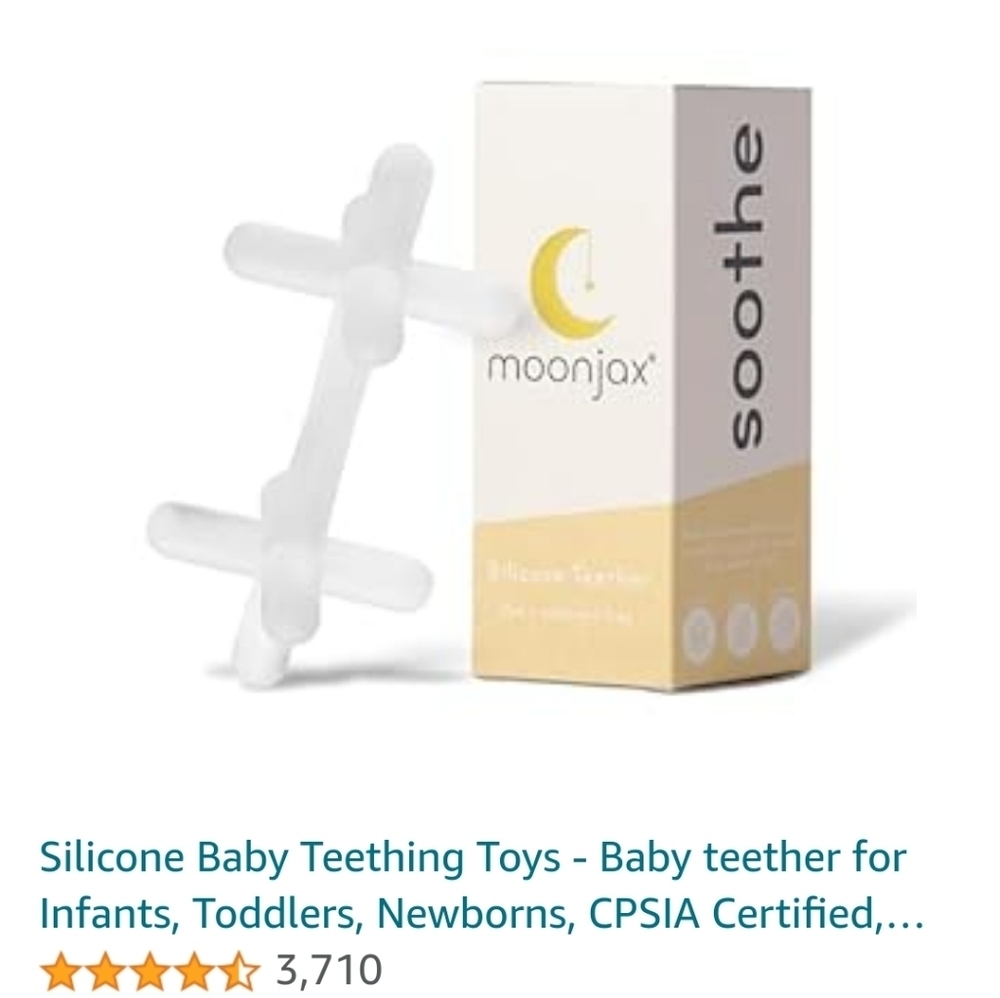 Moonjax Silicone Baby Teething Toy